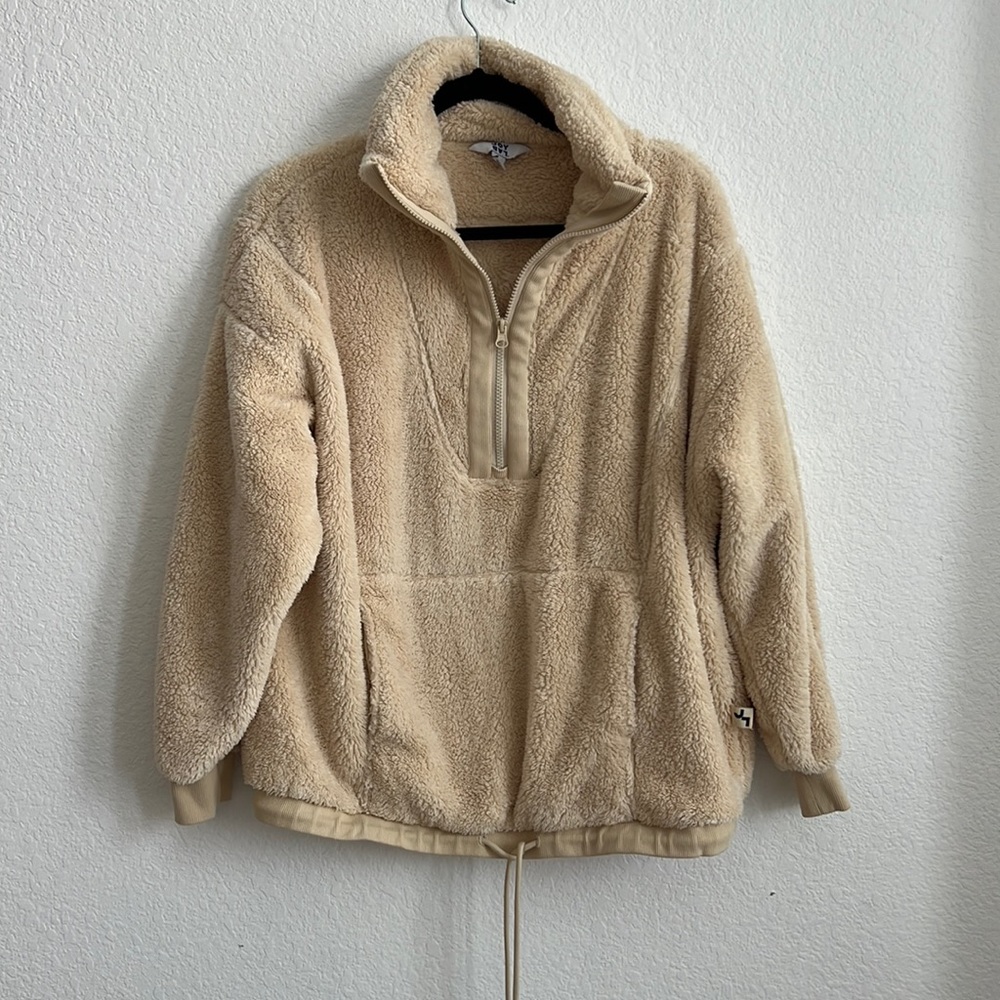 JoyLab Teddy Jacket in Cream